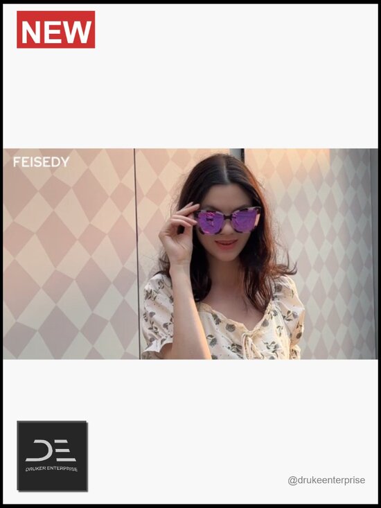 Polarized Cat Eye Sunglasses, Retro Oversized Square Sun Glasses main image 6